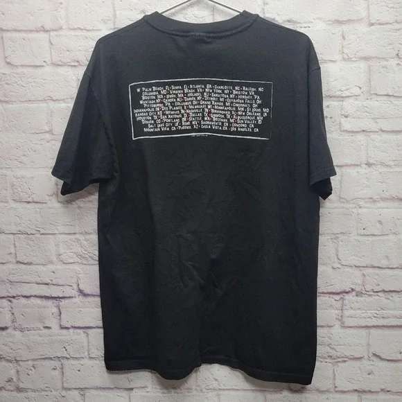 VTG James Taylor &‎ Band 2001 Pullover Tour Tshirt Mens L Double Sided Music USA - Picture 7 of 9